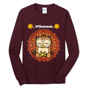 Funny Cute Owl Whom Design Tall Long Sleeve T-Shirt