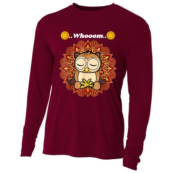 Funny Cute Owl Whom Design Cooling Performance Long Sleeve Crew