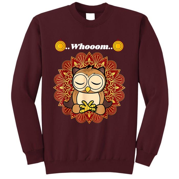 Funny Cute Owl Whom Design Tall Sweatshirt