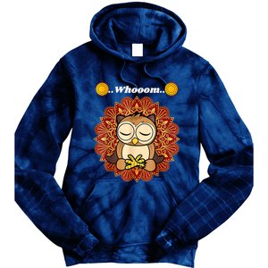 Funny Cute Owl Whom Design Tie Dye Hoodie