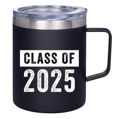 Funny Class Of 2025 Graduation 2025 Senior Senior Class Funny 2025 Graduation 12oz Stainless Steel Coffee Mug
