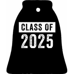 Funny Class Of 2025 Graduation 2025 Senior Senior Class Funny 2025 Graduation Ceramic Bell Ornament