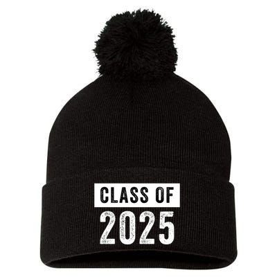 Funny Class Of 2025 Graduation 2025 Senior Senior Class Funny 2025 Graduation Pom Pom 12in Knit Beanie