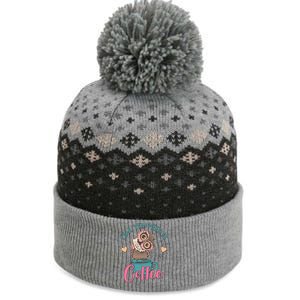 Funny Cute Owl You Need Is Coffee The Baniff Cuffed Pom Beanie