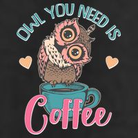 Funny Cute Owl You Need Is Coffee Trucker Hat