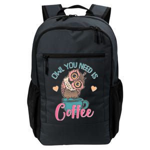 Funny Cute Owl You Need Is Coffee Daily Commute Backpack