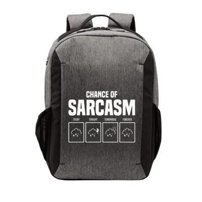Funny Chance Of Sarcasm Weather Forecast Sarcastic Humor  Vector Backpack