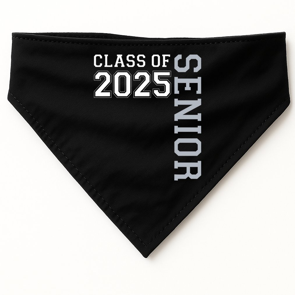 Funny Class Of 2025 Seniors 2025 Graduate College Graduation  USA-Made Doggie Bandana