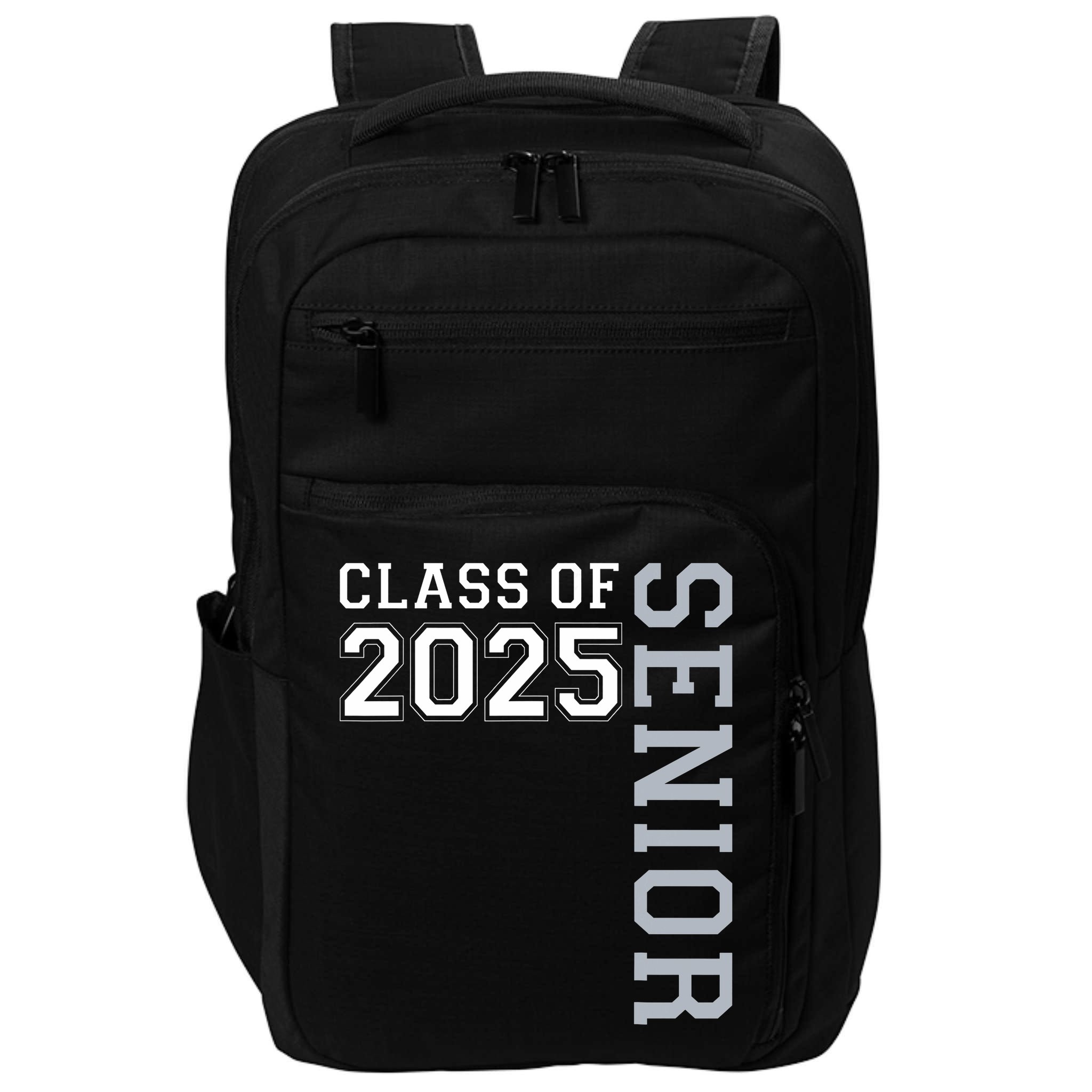 Funny Class Of 2025 Seniors 2025 Graduate College Graduation  Impact Tech Backpack