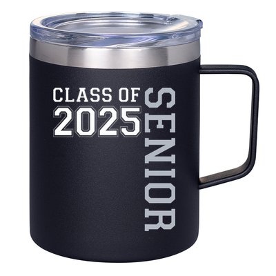 Funny Class Of 2025 Seniors 2025 Graduate College Graduation  12oz Stainless Steel Coffee Mug