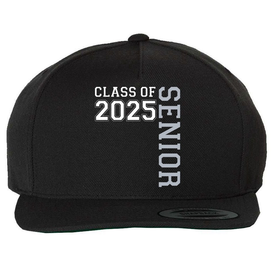 Funny Class Of 2025 Seniors 2025 Graduate College Graduation  Wool Snapback Cap