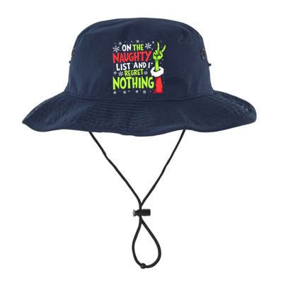 Funny Christmas On The Naughty List And I Regret Nothing Legacy Cool Fit Booney Bucket Hat