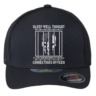 Funny Corrections Officer Proud Correctional Officer Flexfit Unipanel Trucker Cap