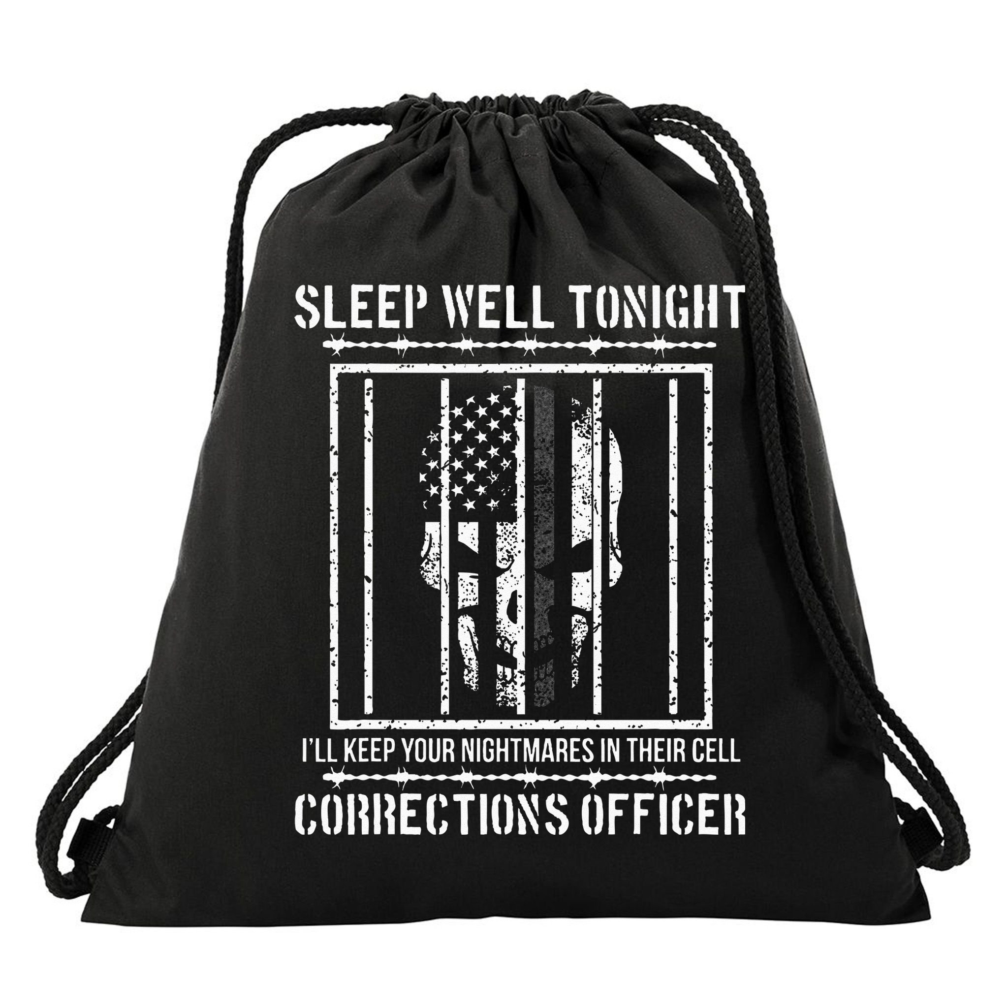 Funny Corrections Officer Proud Correctional Officer Drawstring Bag