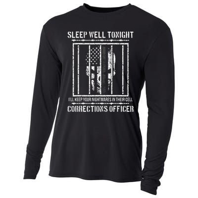 Funny Corrections Officer Proud Correctional Officer Cooling Performance Long Sleeve Crew