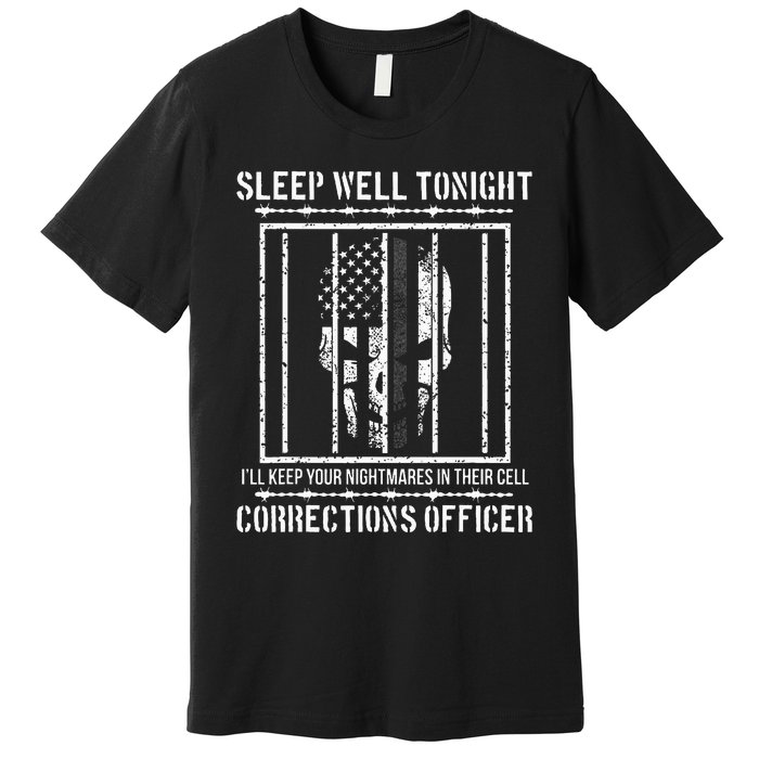 Funny Corrections Officer Proud Correctional Officer Premium T-Shirt