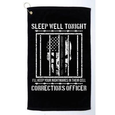 Funny Corrections Officer Proud Correctional Officer Golf Towel