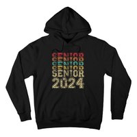 Funny Class Of 2024 Graduate Vintage Senior 24 Party Him Her Hoodie