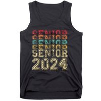 Funny Class Of 2024 Graduate Vintage Senior 24 Party Him Her Tank Top