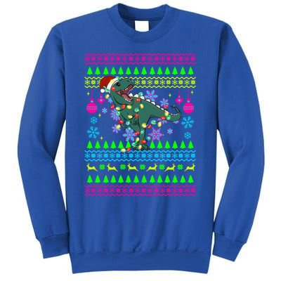 Funny Christmas Outfit Ugly Christmas Trex Great Gift Sweatshirt