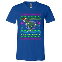 Funny Christmas Outfit Ugly Christmas Trex Great Gift V-Neck T-Shirt