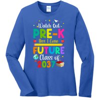 Future Class Of 2037 Watch Out PreK Here I Come Gift Ladies Long Sleeve Shirt