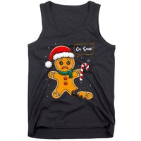 Funny Christmas Oh Snap Gingerbread Man Cookie X Mas Pjs Tank Top