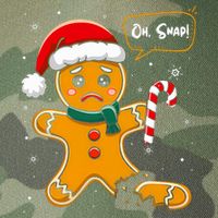 Funny Christmas Oh Snap Gingerbread Man Cookie X Mas Pjs Legacy Tie Dye Trucker Hat