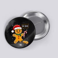 Funny Christmas Oh Snap Gingerbread Man Cookie X Mas Pjs Button