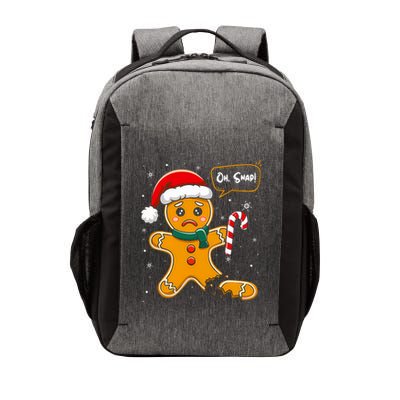 Funny Christmas Oh Snap Gingerbread Man Cookie X Mas Pjs Vector Backpack