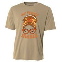 Funny Cute One Thankful Mama Autumn Festive Hair Bun Cooling Performance Crew T-Shirt