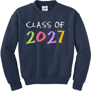 Funny Class Of 2027 First Day Of School Funny Grow With Me Gift Kids Sweatshirt