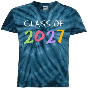 Funny Class Of 2027 First Day Of School Funny Grow With Me Gift Kids Tie-Dye T-Shirt