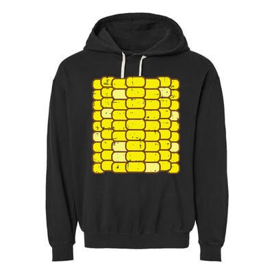 Funny Corn On The Cob Costume Farmer Garment-Dyed Fleece Hoodie