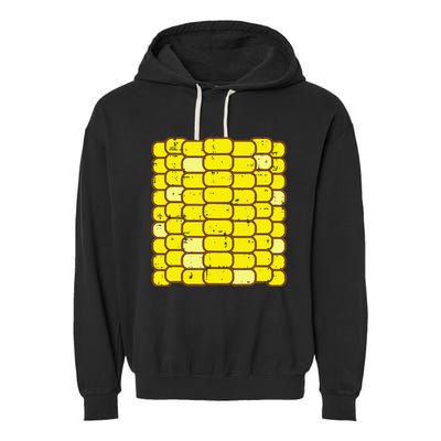 Funny Corn On The Cob Costume Farmer Garment-Dyed Fleece Hoodie