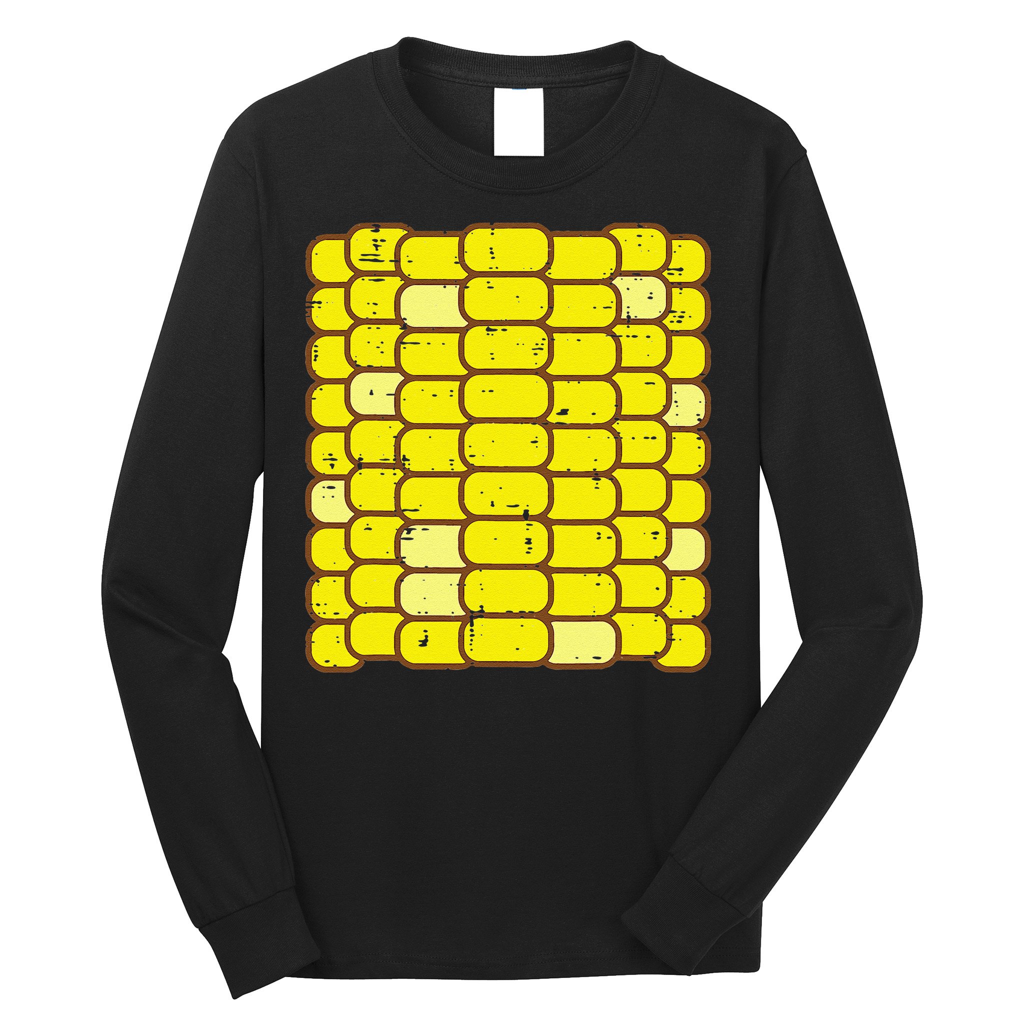 Funny Corn On The Cob Costume Farmer Long Sleeve Shirt