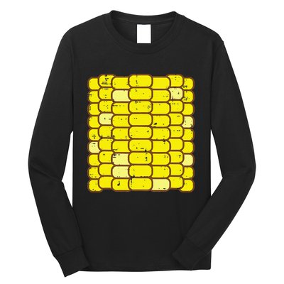 Funny Corn On The Cob Costume Farmer Long Sleeve Shirt