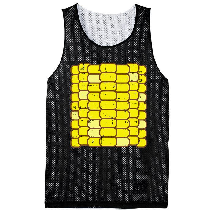 Funny Corn On The Cob Costume Farmer Mesh Reversible Basketball Jersey Tank