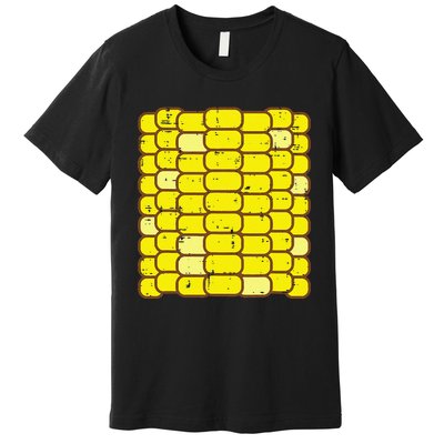 Funny Corn On The Cob Costume Farmer Premium T-Shirt