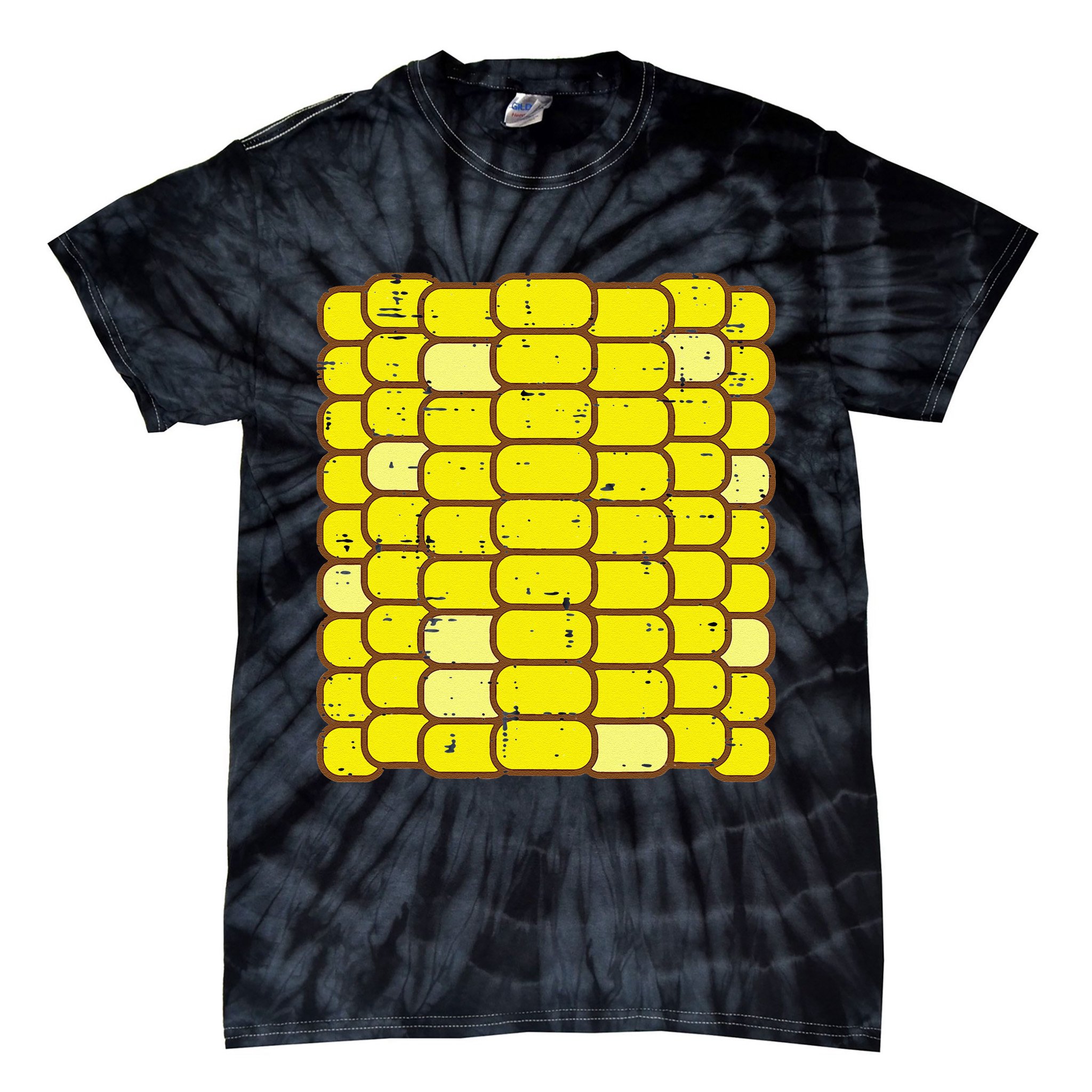 Funny Corn On The Cob Costume Farmer Tie-Dye T-Shirt