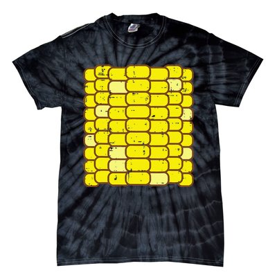 Funny Corn On The Cob Costume Farmer Tie-Dye T-Shirt