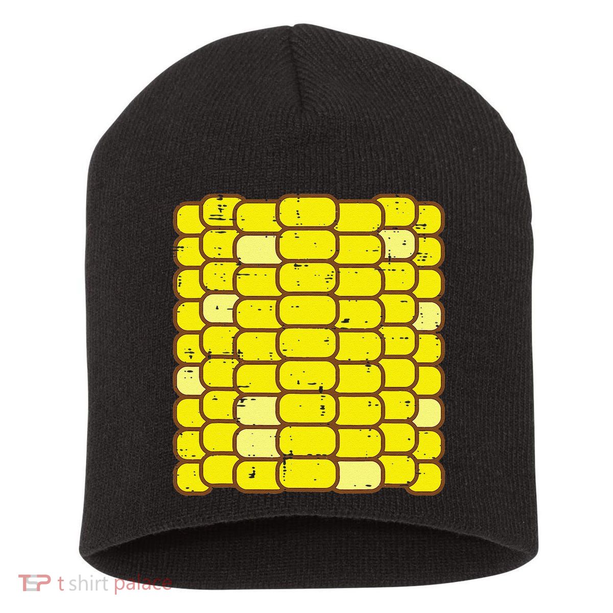 Funny Corn On The Cob Costume Farmer Short Acrylic Beanie