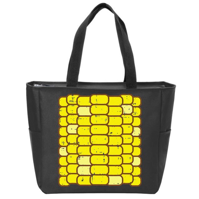 Funny Corn On The Cob Costume Farmer Zip Tote Bag