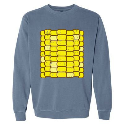 Funny Corn On The Cob Costume Farmer Garment-Dyed Sweatshirt