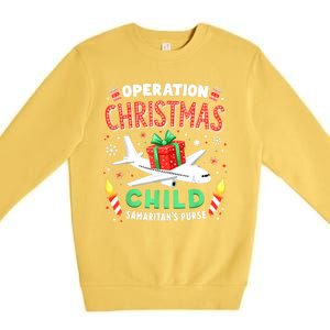 Funny Christmas Operation Christmas Child Family Matching Xmas Gift Premium Crewneck Sweatshirt