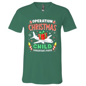 Funny Christmas Operation Christmas Child Family Matching Xmas Gift V-Neck T-Shirt