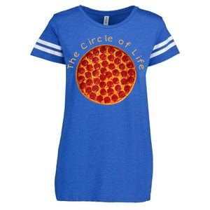 Funny Circle Of Life Gift Funny Pizza Lover Gift Pepperoni Lovers Gift Enza Ladies Jersey Football T-Shirt