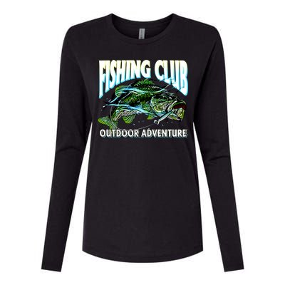 Fishing Club Outdoor Adventure Womens Cotton Relaxed Long Sleeve T-Shirt