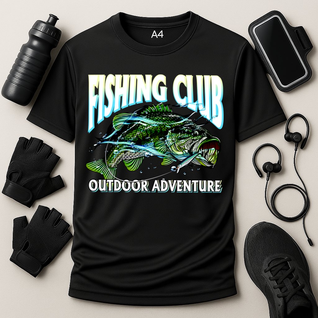 Fishing Club Outdoor Adventure Cooling Performance Crew T-Shirt