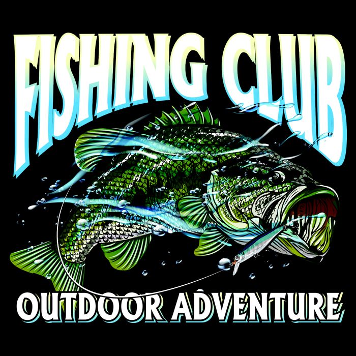 Fishing Club Outdoor Adventure Button